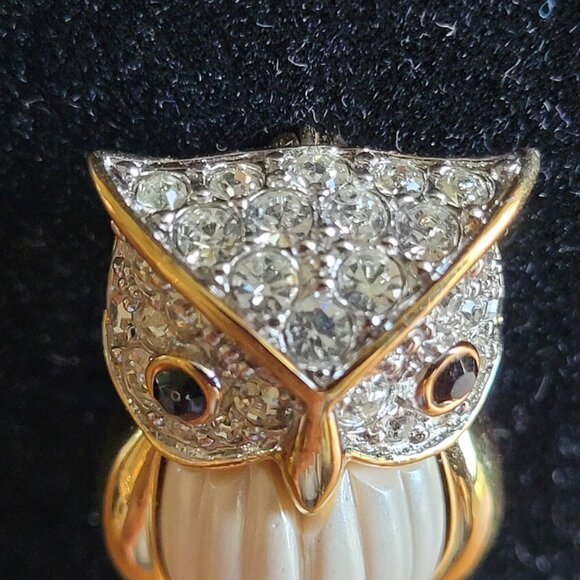 Signed D'orlan Gold Toned with Swarovsky Crystal - Picture 3 of 8